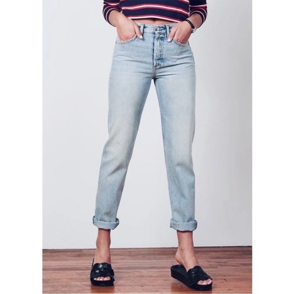 BOYISH Tommy straight leg jeans in barefoot in the park - Picture 1 of 14